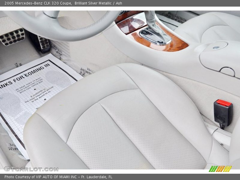 Brilliant Silver Metallic / Ash 2005 Mercedes-Benz CLK 320 Coupe