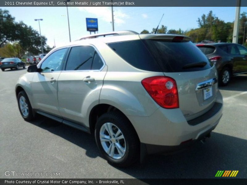 Gold Mist Metallic / Light Titanium/Jet Black 2011 Chevrolet Equinox LT