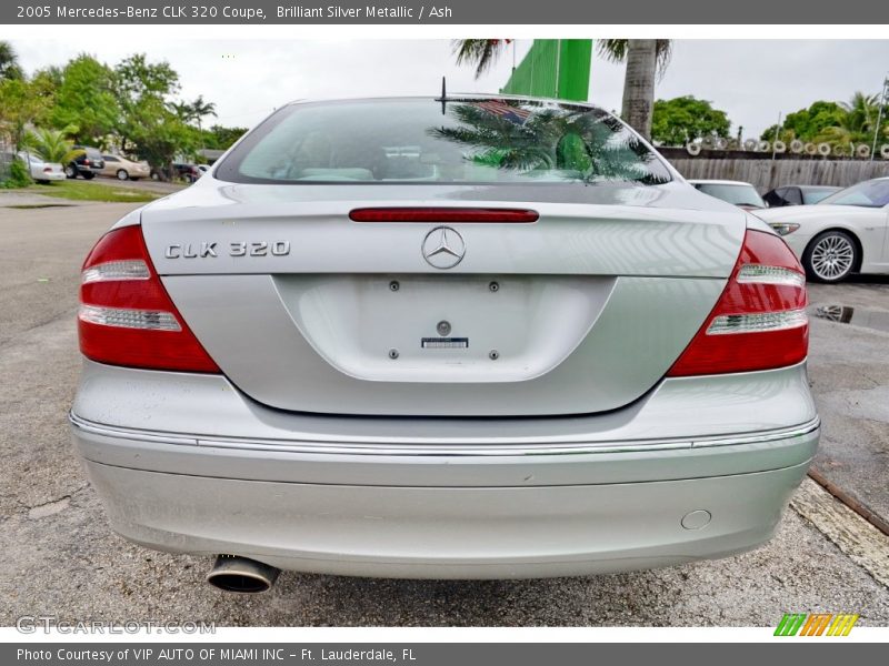 Brilliant Silver Metallic / Ash 2005 Mercedes-Benz CLK 320 Coupe