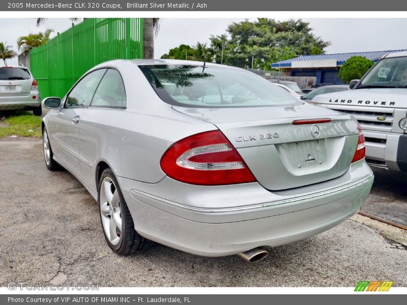 Brilliant Silver Metallic / Ash 2005 Mercedes-Benz CLK 320 Coupe