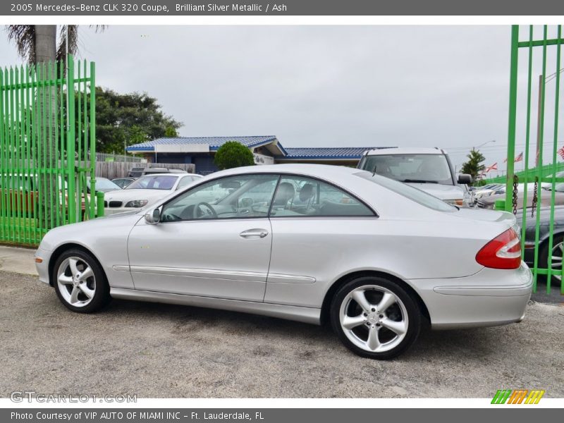 Brilliant Silver Metallic / Ash 2005 Mercedes-Benz CLK 320 Coupe
