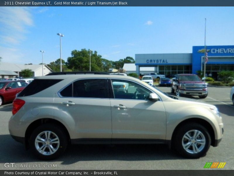 Gold Mist Metallic / Light Titanium/Jet Black 2011 Chevrolet Equinox LT