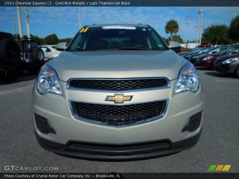 Gold Mist Metallic / Light Titanium/Jet Black 2011 Chevrolet Equinox LT