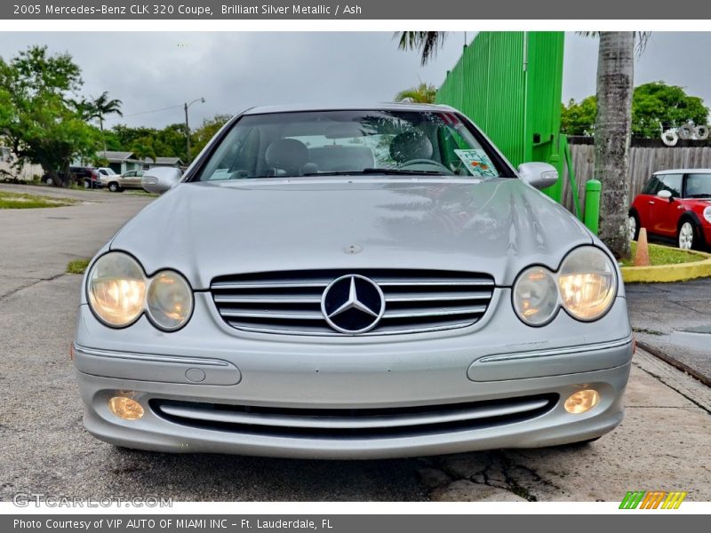 Brilliant Silver Metallic / Ash 2005 Mercedes-Benz CLK 320 Coupe