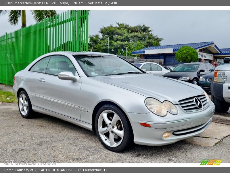 Brilliant Silver Metallic / Ash 2005 Mercedes-Benz CLK 320 Coupe