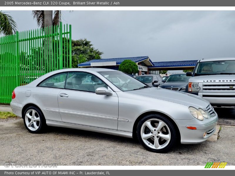 Brilliant Silver Metallic / Ash 2005 Mercedes-Benz CLK 320 Coupe