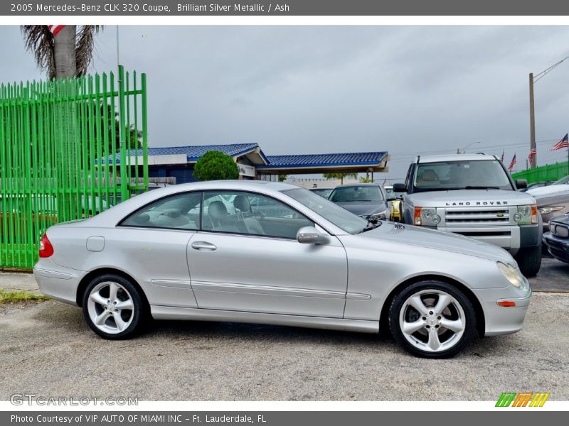Brilliant Silver Metallic / Ash 2005 Mercedes-Benz CLK 320 Coupe