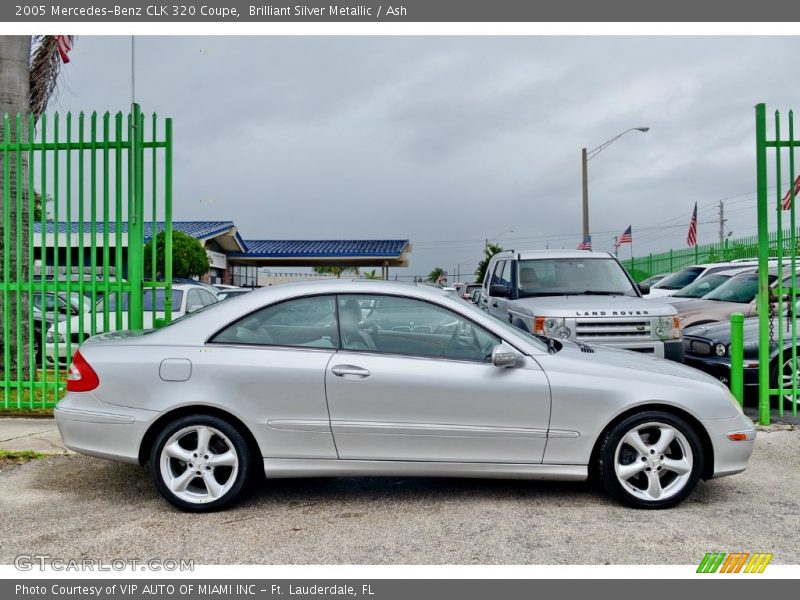 Brilliant Silver Metallic / Ash 2005 Mercedes-Benz CLK 320 Coupe