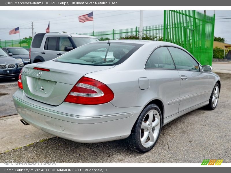 Brilliant Silver Metallic / Ash 2005 Mercedes-Benz CLK 320 Coupe