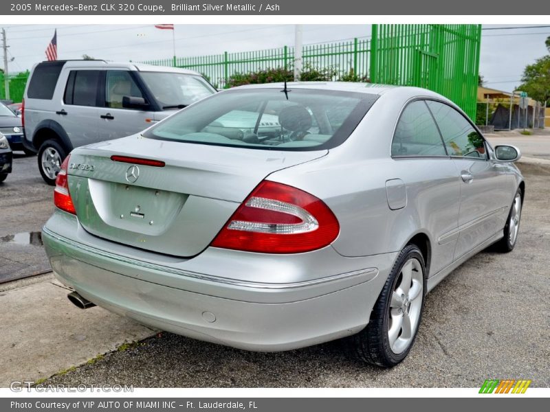 Brilliant Silver Metallic / Ash 2005 Mercedes-Benz CLK 320 Coupe