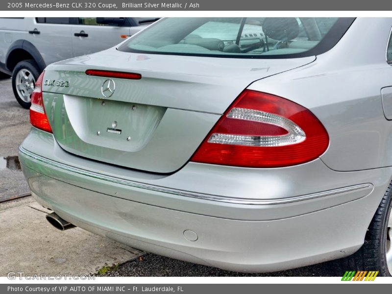 Brilliant Silver Metallic / Ash 2005 Mercedes-Benz CLK 320 Coupe
