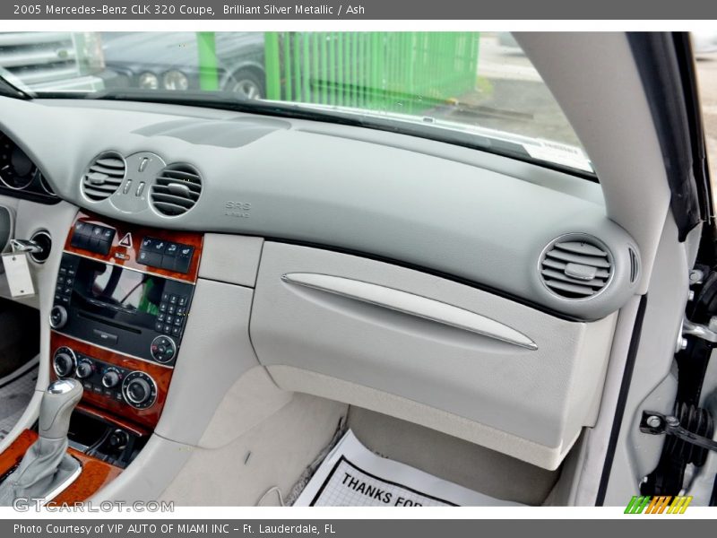 Brilliant Silver Metallic / Ash 2005 Mercedes-Benz CLK 320 Coupe