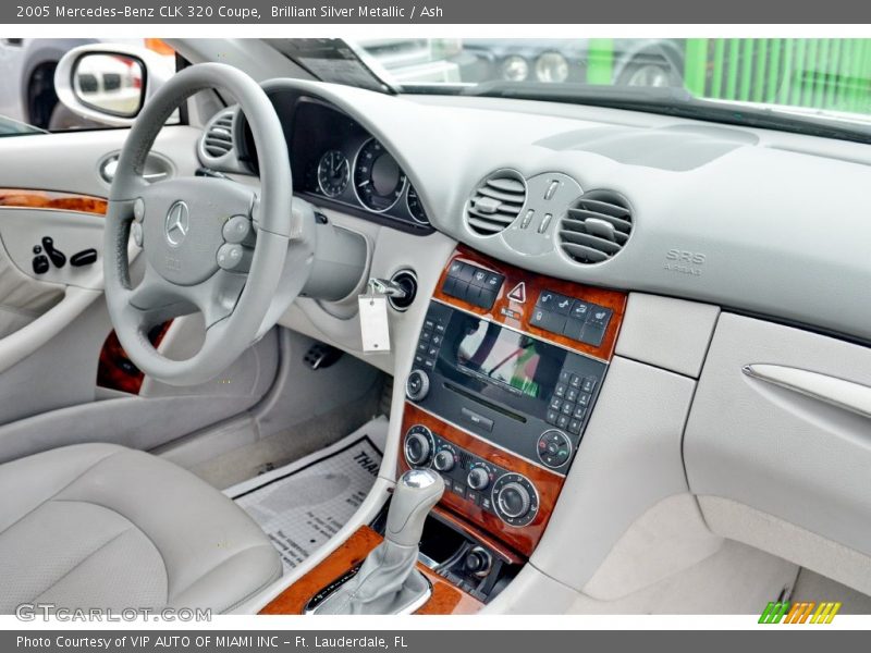 Brilliant Silver Metallic / Ash 2005 Mercedes-Benz CLK 320 Coupe