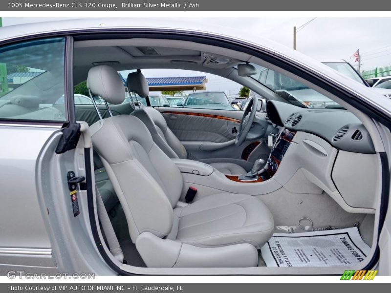 Brilliant Silver Metallic / Ash 2005 Mercedes-Benz CLK 320 Coupe