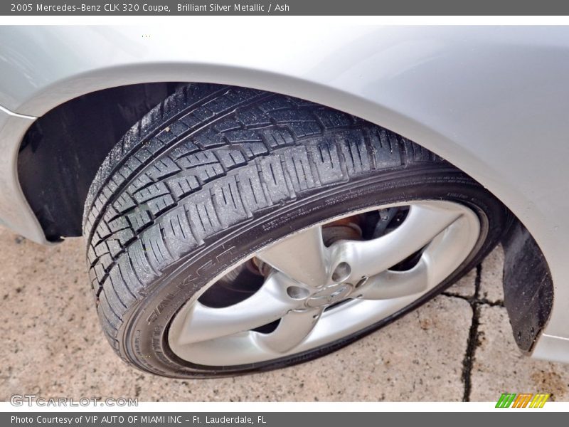 Brilliant Silver Metallic / Ash 2005 Mercedes-Benz CLK 320 Coupe