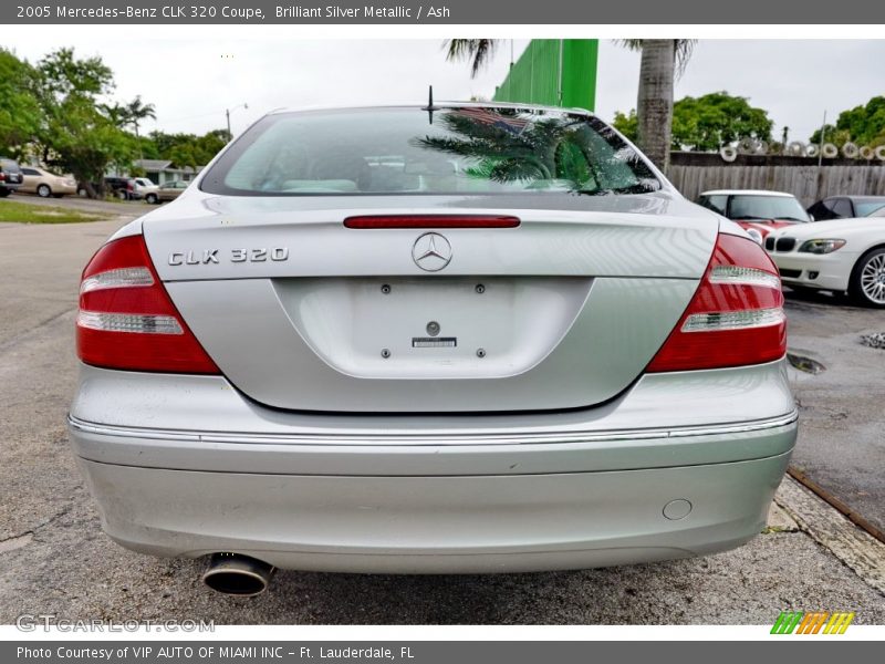 Brilliant Silver Metallic / Ash 2005 Mercedes-Benz CLK 320 Coupe