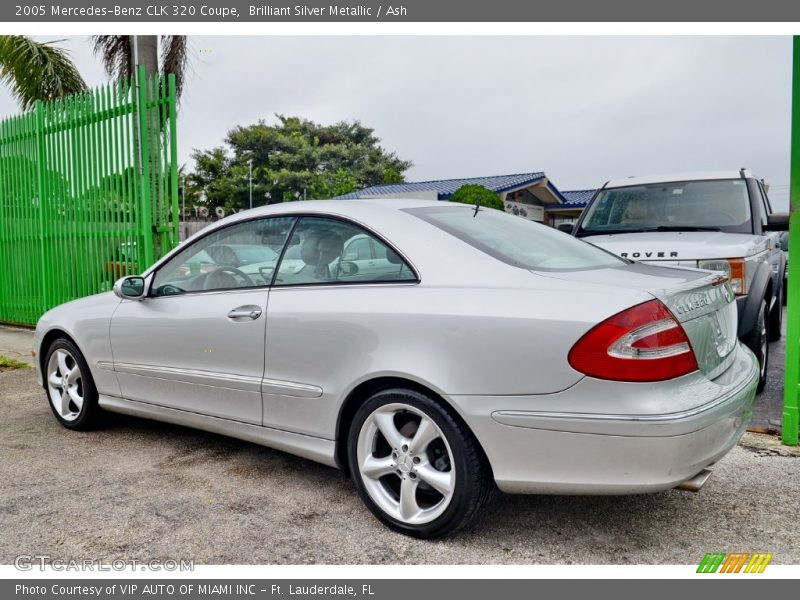 Brilliant Silver Metallic / Ash 2005 Mercedes-Benz CLK 320 Coupe