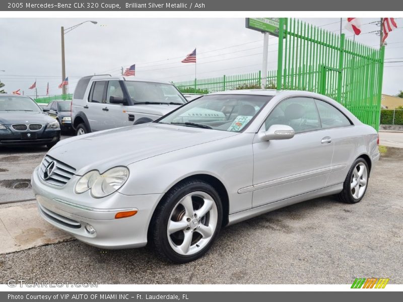 Brilliant Silver Metallic / Ash 2005 Mercedes-Benz CLK 320 Coupe