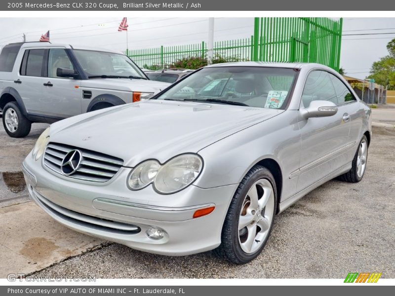 Brilliant Silver Metallic / Ash 2005 Mercedes-Benz CLK 320 Coupe