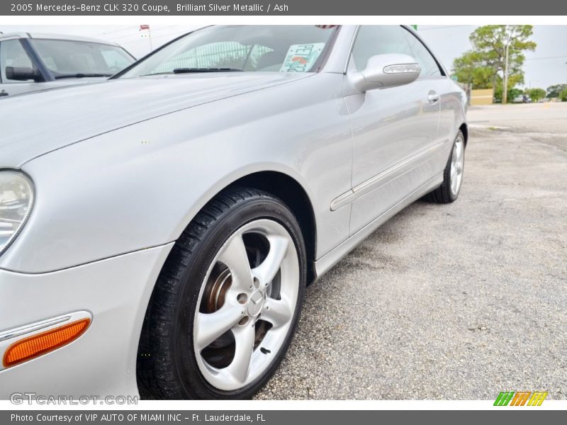 Brilliant Silver Metallic / Ash 2005 Mercedes-Benz CLK 320 Coupe