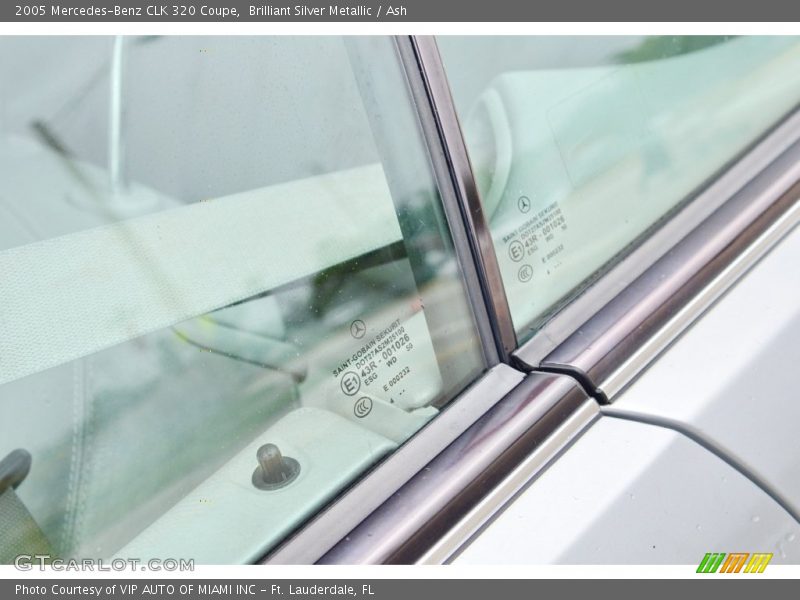 Brilliant Silver Metallic / Ash 2005 Mercedes-Benz CLK 320 Coupe