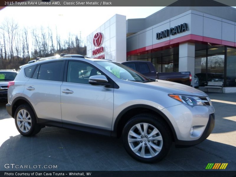 Classic Silver Metallic / Black 2015 Toyota RAV4 Limited AWD