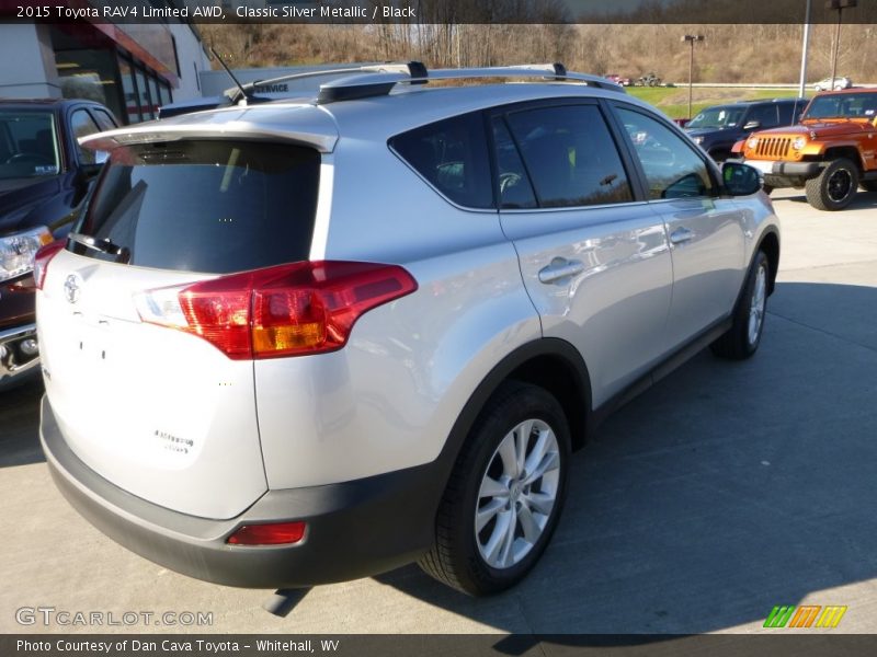 Classic Silver Metallic / Black 2015 Toyota RAV4 Limited AWD