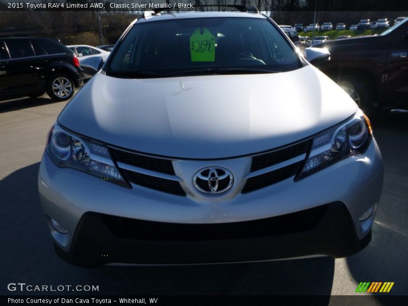 Classic Silver Metallic / Black 2015 Toyota RAV4 Limited AWD