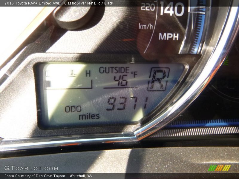 Classic Silver Metallic / Black 2015 Toyota RAV4 Limited AWD