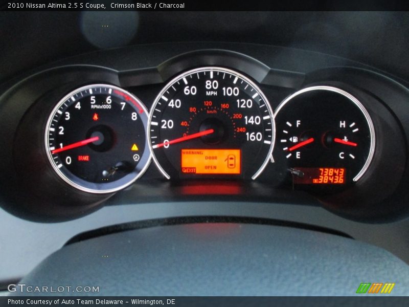 Crimson Black / Charcoal 2010 Nissan Altima 2.5 S Coupe