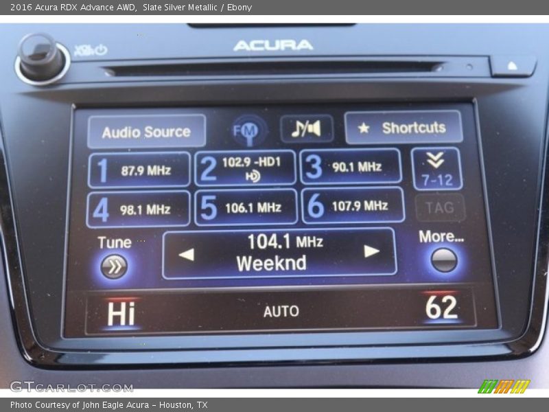 Slate Silver Metallic / Ebony 2016 Acura RDX Advance AWD