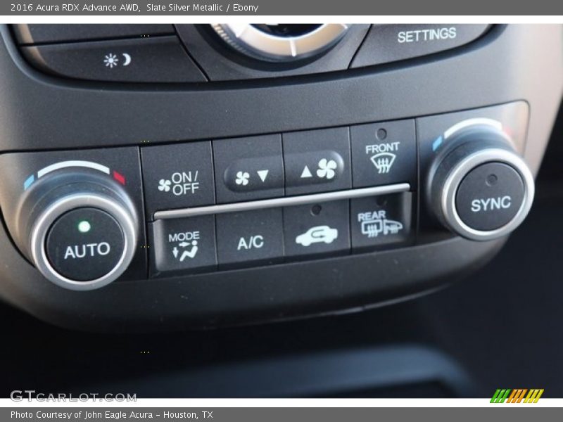 Slate Silver Metallic / Ebony 2016 Acura RDX Advance AWD