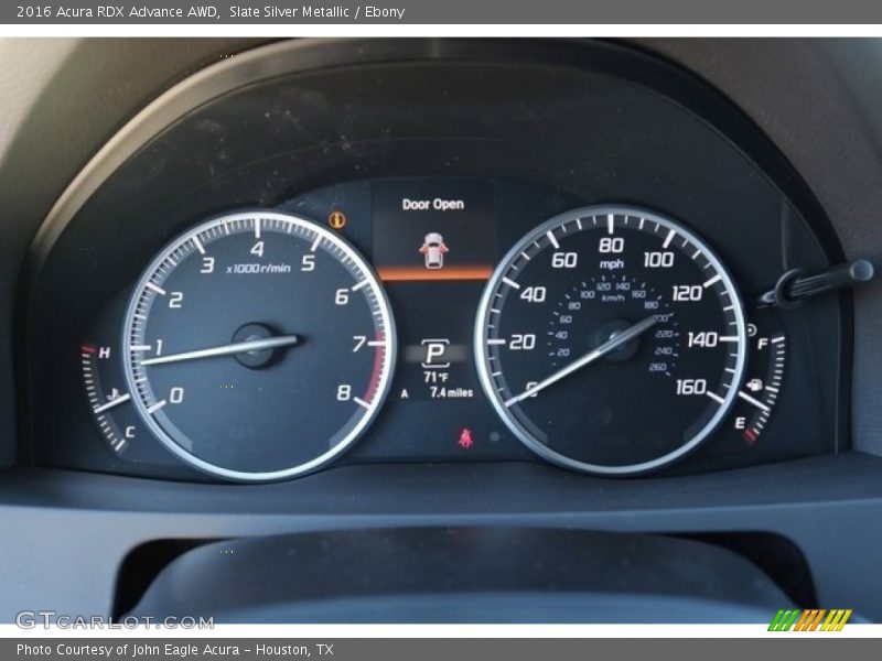 Slate Silver Metallic / Ebony 2016 Acura RDX Advance AWD