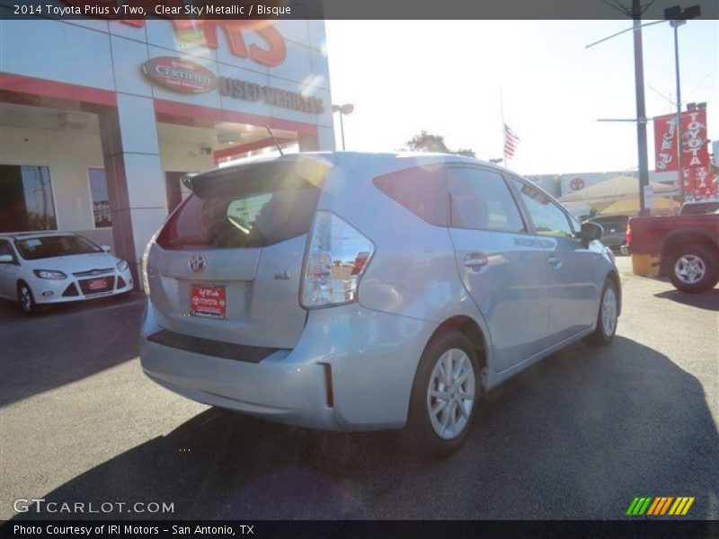 Clear Sky Metallic / Bisque 2014 Toyota Prius v Two