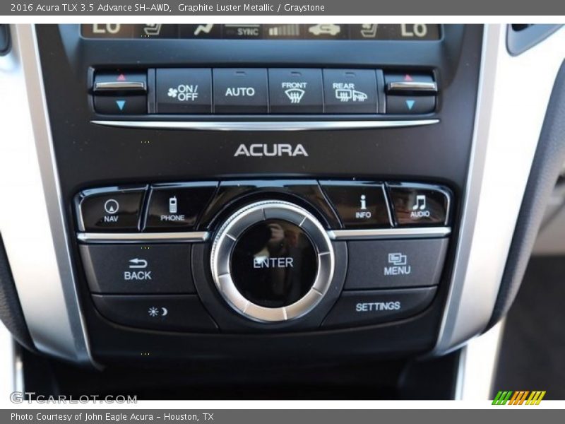Graphite Luster Metallic / Graystone 2016 Acura TLX 3.5 Advance SH-AWD