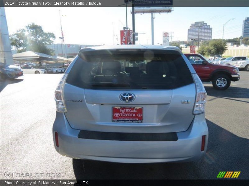 Clear Sky Metallic / Bisque 2014 Toyota Prius v Two