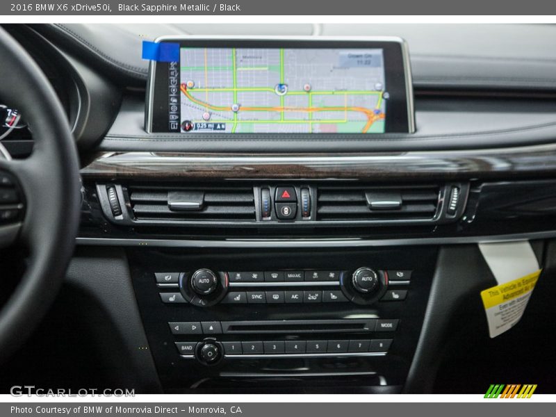 Navigation of 2016 X6 xDrive50i