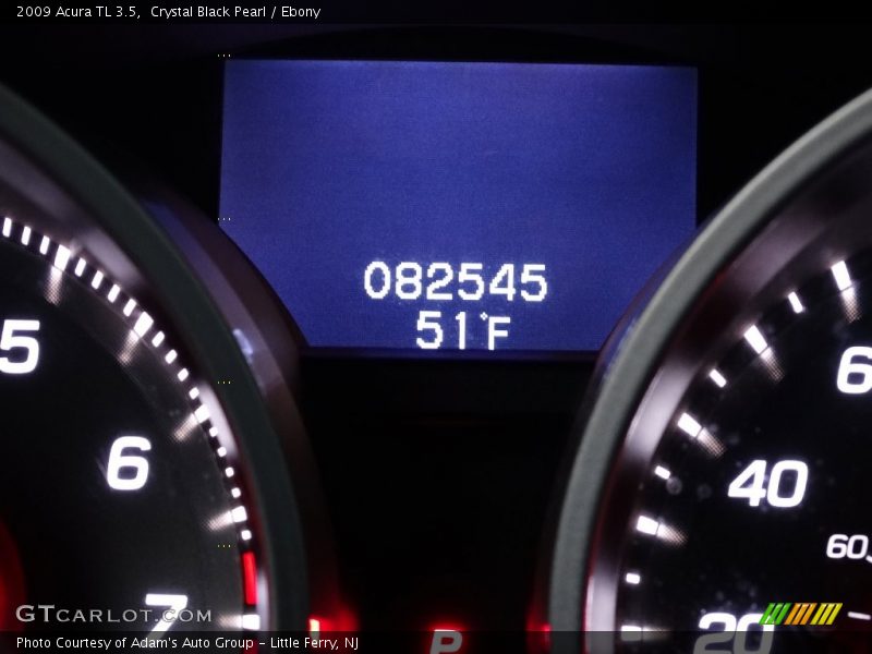 Crystal Black Pearl / Ebony 2009 Acura TL 3.5