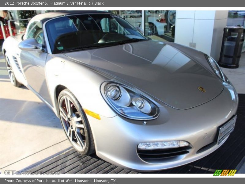 Platinum Silver Metallic / Black 2012 Porsche Boxster S