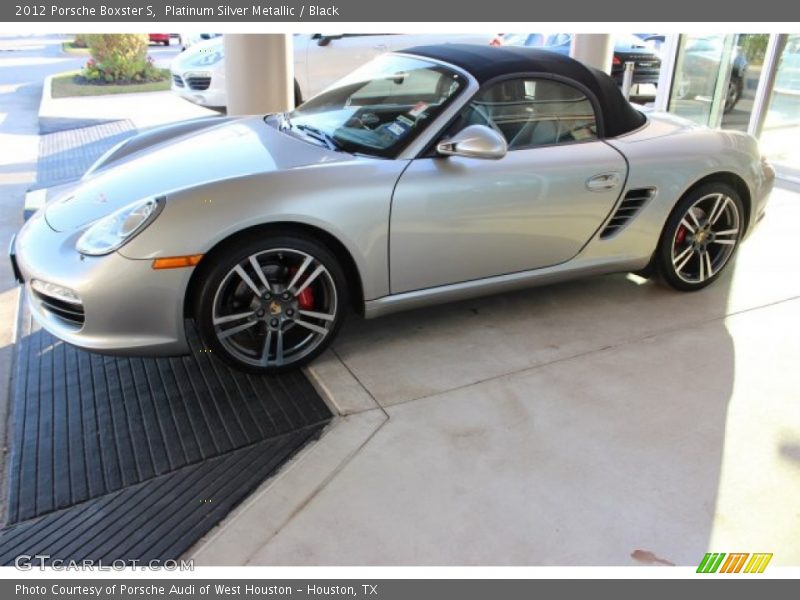 Platinum Silver Metallic / Black 2012 Porsche Boxster S