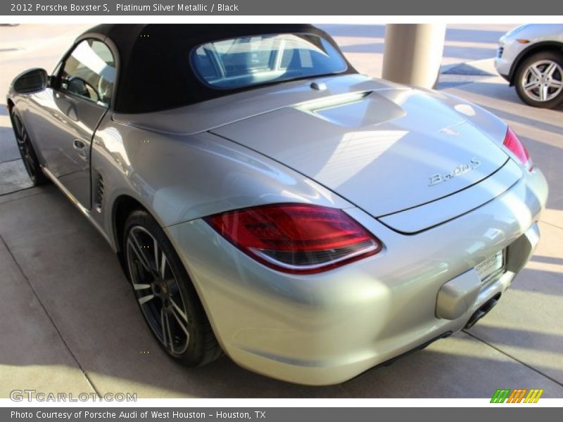 Platinum Silver Metallic / Black 2012 Porsche Boxster S