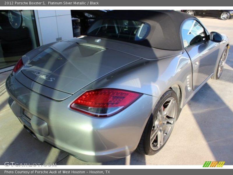 Platinum Silver Metallic / Black 2012 Porsche Boxster S