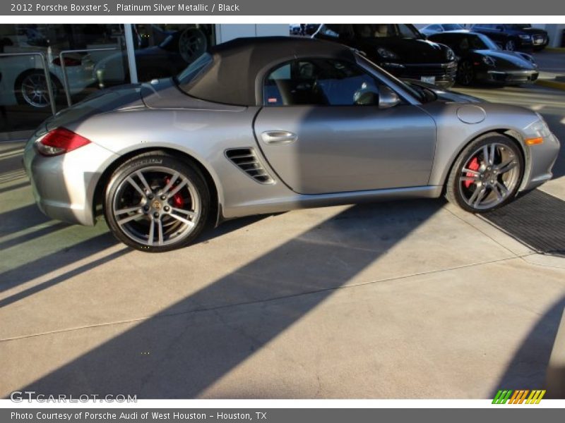 Platinum Silver Metallic / Black 2012 Porsche Boxster S