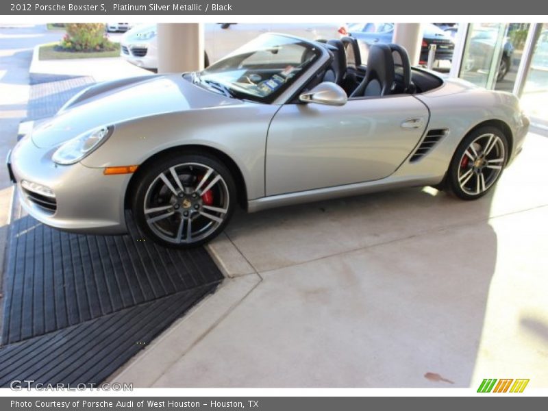 Platinum Silver Metallic / Black 2012 Porsche Boxster S