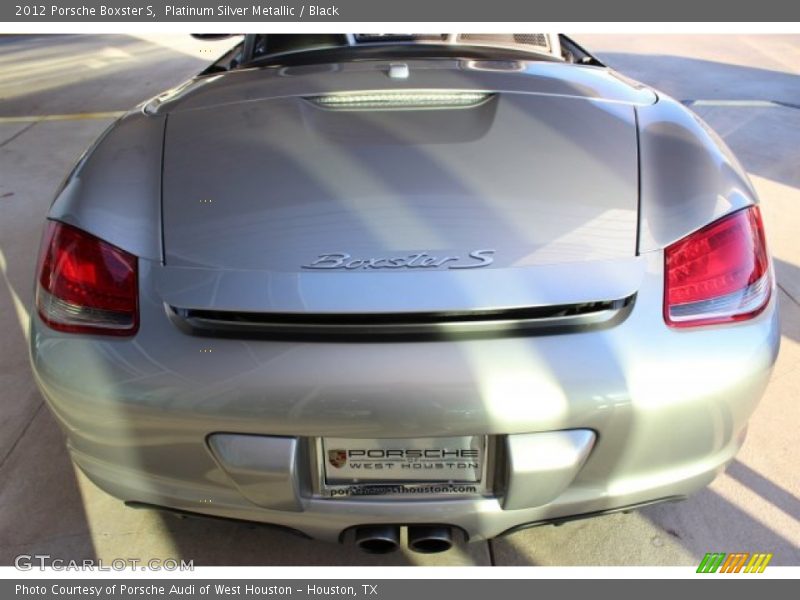 Platinum Silver Metallic / Black 2012 Porsche Boxster S