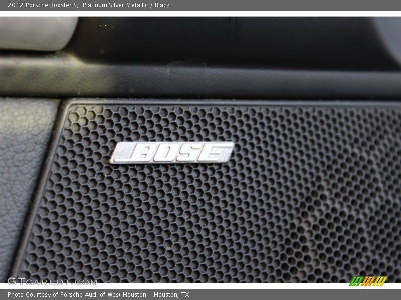 Platinum Silver Metallic / Black 2012 Porsche Boxster S