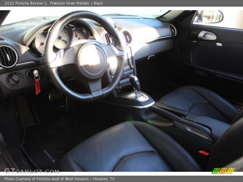 Platinum Silver Metallic / Black 2012 Porsche Boxster S