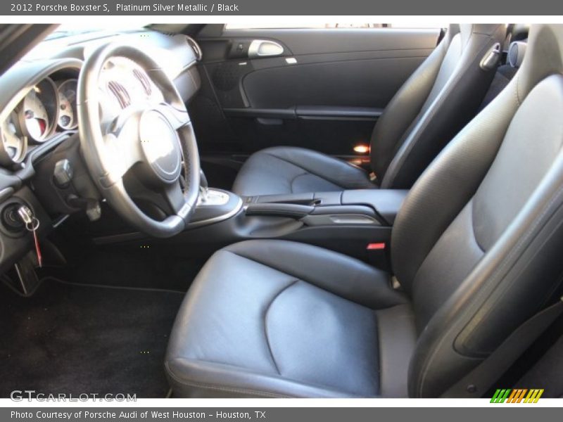 Platinum Silver Metallic / Black 2012 Porsche Boxster S