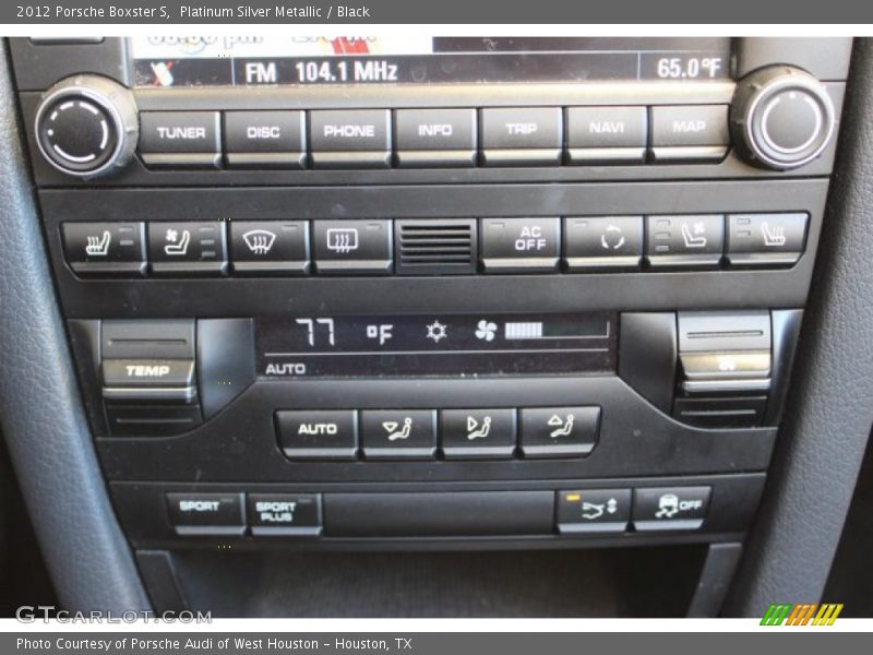 Platinum Silver Metallic / Black 2012 Porsche Boxster S