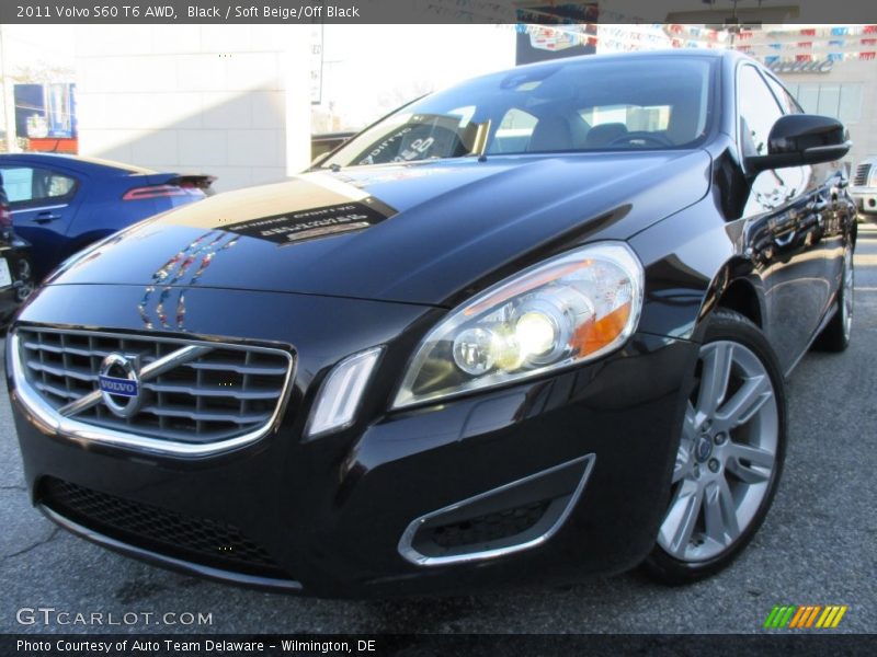 Black / Soft Beige/Off Black 2011 Volvo S60 T6 AWD